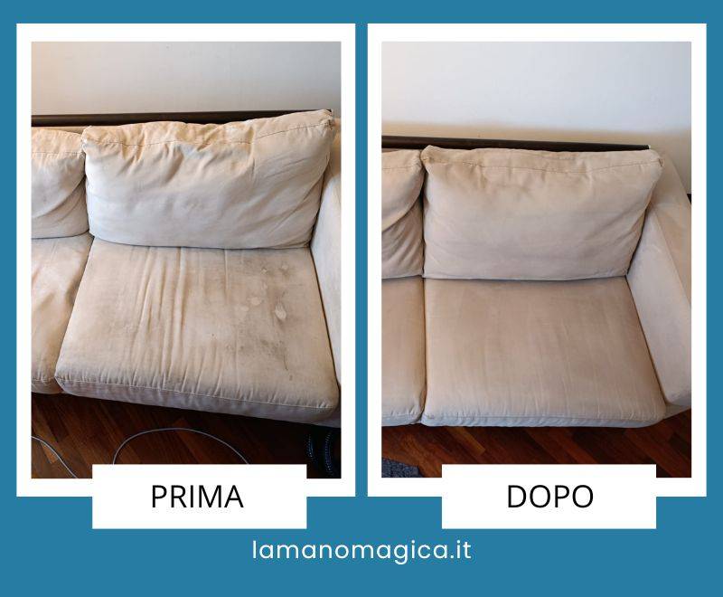 prima e dopo divani in microfibra